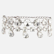 Load image into Gallery viewer, Stonefans Fashion Round Crystal Jewelry Set, Luxury Rhinestone Dubai Bridal Necklace Earrings Set
