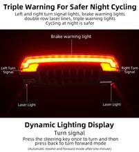 Load image into Gallery viewer, Bike Light,  Smart USB LED Wireless Remote Control, Rear Light, Turn Signal, Taillight
