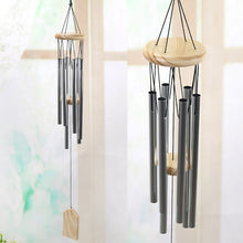 Load image into Gallery viewer, Silver 6 Tube Wind Chime, Chapel Bells Wind Chimes Door Wall Hanging Ornament
