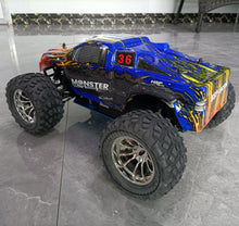 Load image into Gallery viewer, RC Remote Control Nitro Gas Powered Monster Truck 4WD W/VX18 Engine, blue top engine
