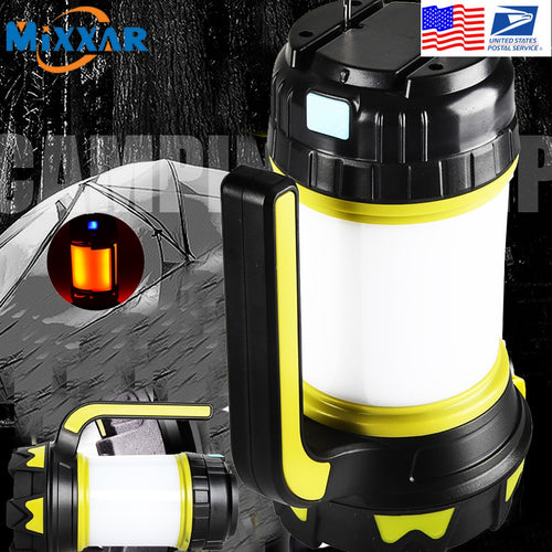 USB Rechargeable LED Torch Camping Lantern, Water Resistant ,Outdoor Search Flashlight - outdoorgearandaccessories