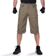 Load image into Gallery viewer, Outdoor hiking tactical cropped short pants for men, scratch-resistant multi-pocket shorts
