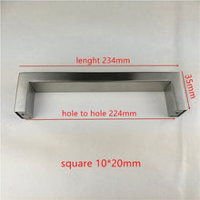 Load image into Gallery viewer, 10*20mm Square Bar door handle, Stainless Steel Kitchen Door Cabinet Handle
