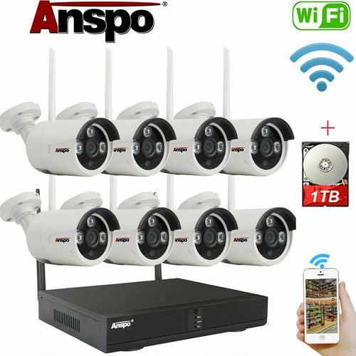 1080P Security Camera System Wifi Wireless Home Surveilance - outdoorgearandaccessories