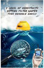 Load image into Gallery viewer, Lucky Wireless Portable Fish Finder, 45M/135FT Sonar Depth, Sounder, Alarm Ocean, River, Lake
