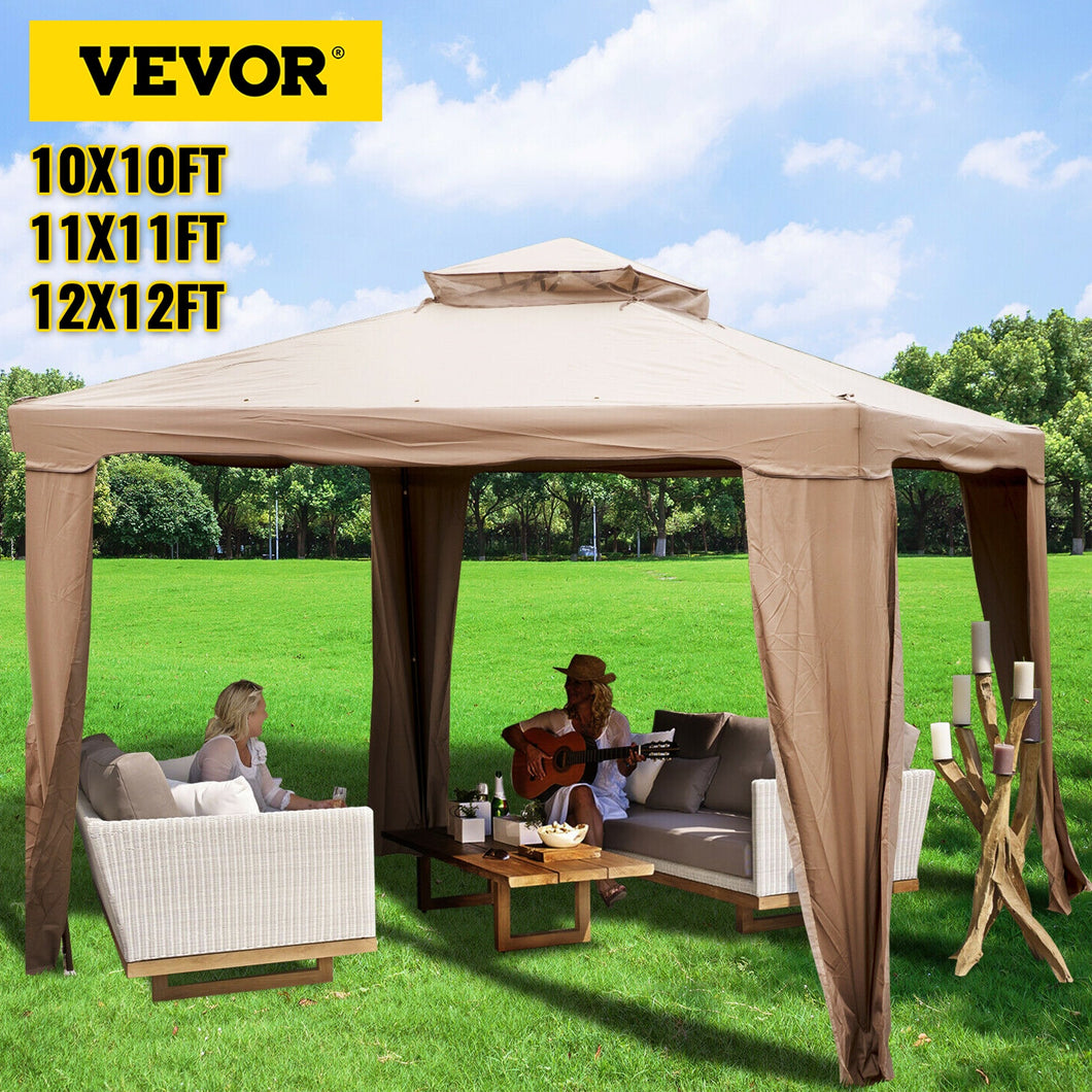 VEVOR Outdoor Gazebo Canopy Tent W/ Netting, Sandbag, Patio Garden Shade Awning ,Shelter