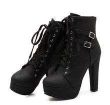 Load image into Gallery viewer, Fashion Ankle Boots, Women Platform High Heels, Autumn boots
