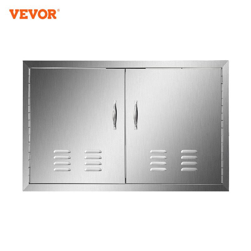 Multi-Size Outside Kitchen Door ,Stainless Steel with Ventilation ,Waterproof Storage Cabinet Door