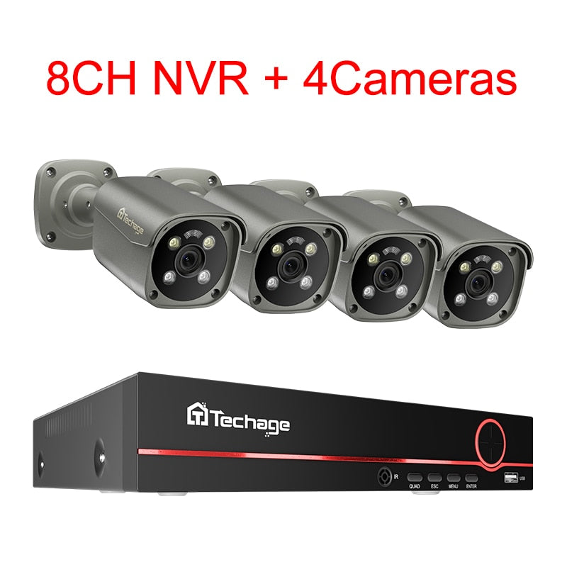 Human Face Detect, Smart Camera Outdoor Home CCTV Video Surveillance Camera Set - outdoorgearandaccessories