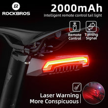 Load image into Gallery viewer, Bike Light,  Smart USB LED Wireless Remote Control, Rear Light, Turn Signal, Taillight
