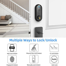 Load image into Gallery viewer, WIFI Electronic Smart Door, Fingerprint Locks Magnetic IC Card Remote Unlock Password - outdoorgearandaccessories
