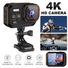Load image into Gallery viewer, Action Camera 4K HD Waterproof, Sport Camera with Remote Control Screen,Drive Recorder
