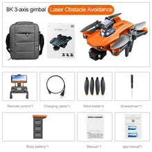 Load image into Gallery viewer, GPS Drone 8k Professional, 3 Axis Brushless Gimbal RC Quadcopter Drones With Camera
