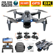 Load image into Gallery viewer, Drone 8k Profesional GPS 3 km Quadcopter With Camera Dron 3 Axis Brushless Motor 5G WiFi
