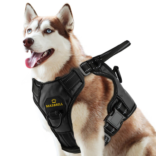 Dog No Pull Breathable Reflective Pet Harness Vest For Small or Large Dogs - outdoorgearandaccessories