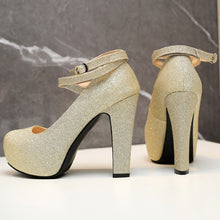 Load image into Gallery viewer, Elegant High Heels, Women Pumps, Spring Straps, Gold Silver

