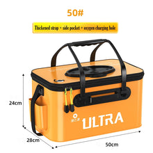 Load image into Gallery viewer, Portable Fishing Bag, Foldable Fishing Bucket ,Live Fish Box Camping Water Container Pan
