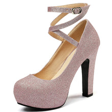 Load image into Gallery viewer, Elegant High Heels, Women Pumps, Spring Straps, Gold Silver
