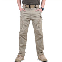 Load image into Gallery viewer, Mens Waterproof Cargo Pants, Elastic Multiple Pocket Military Male Trousers.
