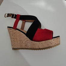 Load image into Gallery viewer, Women Sandals, Summer Casual Platform Shoes, Blocking High Wedges Heels
