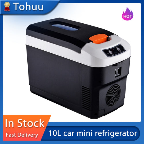 10L Small Refrigerator 12V 24V Car Home Dual-use Refrigerator - outdoorgearandaccessories