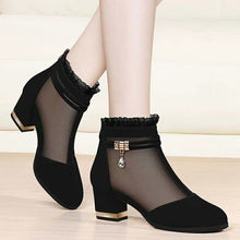 Load image into Gallery viewer, Women&#39;s Boots, High-heeled Sandals, Short Boots, Black Shoes
