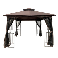 Load image into Gallery viewer, 10x10 Outdoor Patio Gazebo Canopy Tent With Ventilated Roof &amp; Mosquito Net(Detachable Mesh Screen
