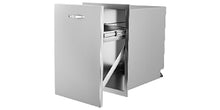 Load image into Gallery viewer, Pull-Out Trash Drawer, Propane Tank Drawer, Stainless Steel, Smooth Roll-In Sliding Rail
