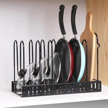 Load image into Gallery viewer, 8 Tiers Pan Pot Rack Kitchen Organizer, Adjustable Cabinet Pantry Rack, Cupboard Organizer
