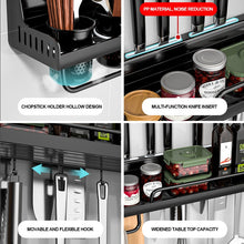 Load image into Gallery viewer, Multifunctional Wall-mounted Spice Rack, Knife Shovel Spoon Chopsticks Condiment Storage
