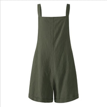 Load image into Gallery viewer, Casual Women Shorts, Vintage, Cotton Linen One-piece Comfortable Overalls
