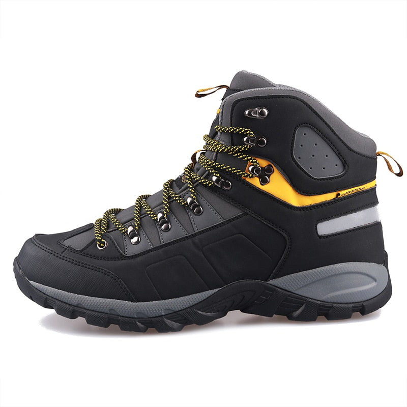 Men,s Winter Hiking Boots, Waterproof, Rubber, Non Slip - outdoorgearandaccessories