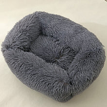 Load image into Gallery viewer, Plush Bed House, Warm Soft Square for Cats or small dogs Pet Cushion - outdoorgearandaccessories
