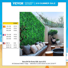 Load image into Gallery viewer, VEVOR 50x50 Artificial Plants Grass Wall Panel, Boxwood Hedge Backdrop,  Privacy Fence
