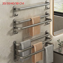 Load image into Gallery viewer, Wall Mounted Towel Rack, Aluminum Shower Room Holder, Towel Hanger
