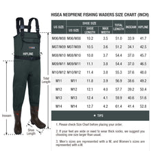 Load image into Gallery viewer, Neoprene Fishing Chest Waders for Men with Boots Cleated Bootfoot - outdoorgearandaccessories
